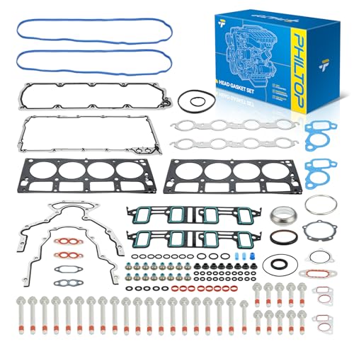 Image of PHILTOP MLS Head Gasket Set with Bolts, for Chevy Express /Silverado /Suburban /Tahoe, GMC Savana /Sierra /Yukon XL, fCadillac Escalade, Hummer H2, 07-11, 6.0 /6.2L V8, OE#HS26192PT-5, ES72220