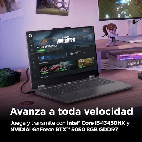 Miniatura 5 de Lenovo Loq Essential Gen 11 - Ordenador Portátil Gaming Ia 15.6 Fhd Intel Core I5-13450hx, Nvidia Geforce Rtx 5050, 16gb Ram, 1tb Ssd, 144 Hz, Wi-Fi 6, Sin Sistema Operativo Qwerty Español - Gris
