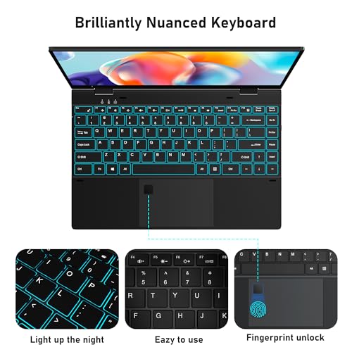 Funyet Touchscreen Laptop Computer, 14 Inch 2 In 1 Gaming Laptop, Intel Core I7-1265U (Up To 4.8 Ghz), 16Gb Ram 1Tb Ssd, 1920 X 1080, Backlit Keyboard thumb #3