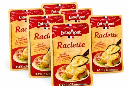 Sliced Raclette Ready to Use BOX OF SIX 250g Packs with 12 slices a pack from GREAT BRITISH TRADING LIMITED