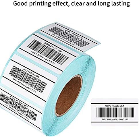 1000 Self Adhesive Address Mailing Labels on a Roll, Blank Direct Thermal Label Stickers by Binswloo, 50mm x 30mm