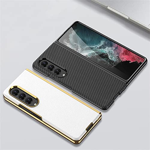 Coque rigide en polycarbonate galvanisé vert pour Galaxy Z Fold 4
