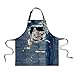 showudesigns lindo gato impresión Animal Denim delantal de cocina para mujer sin mangas