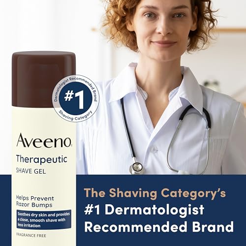 Aveeno Therapeutic Shave Gel with Oat and Vitamin E to Help Prevent Razor Bumps, Soothes Dry Skin and Provides a Close, Smooth Shave with Less... - Image 6