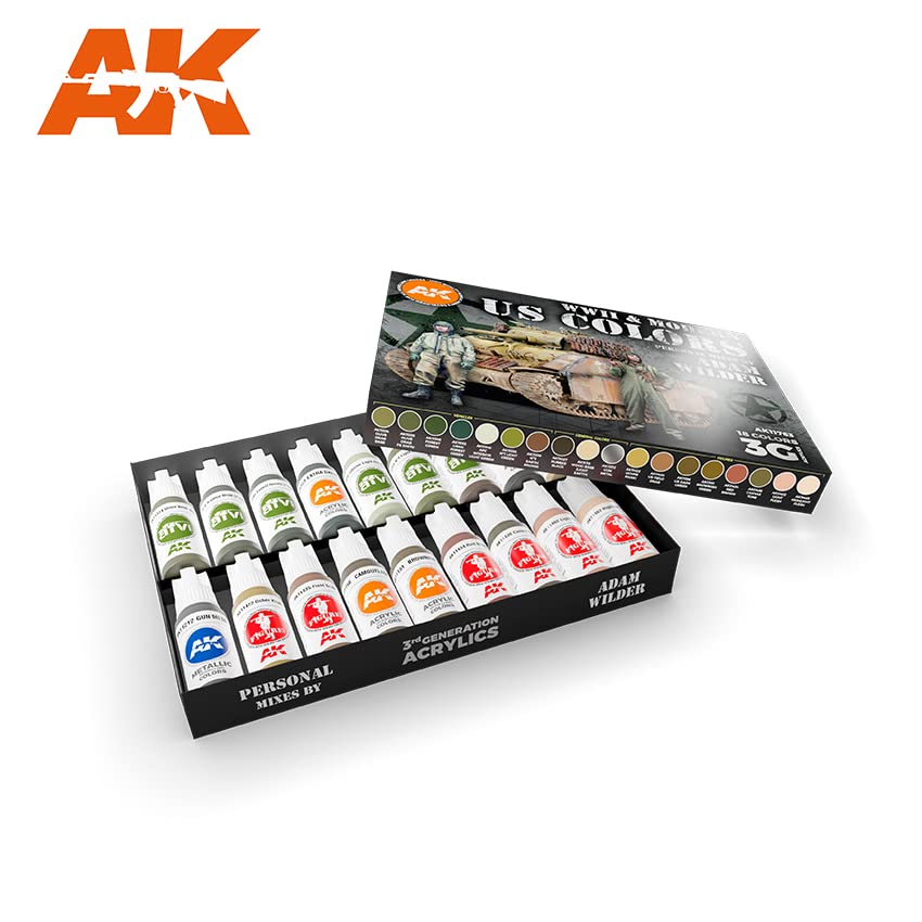 Amazon.com: AK Acrylics 3Gen AK11763 WWII & Modern US Colors