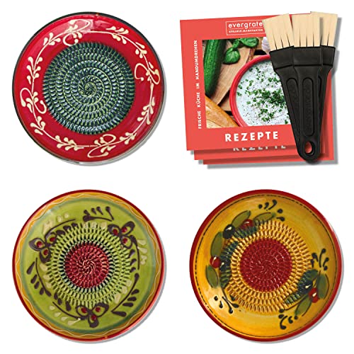 evergrate Keramikreibe 3er Verschenkset - Guillermo, Diego, Juan mit...