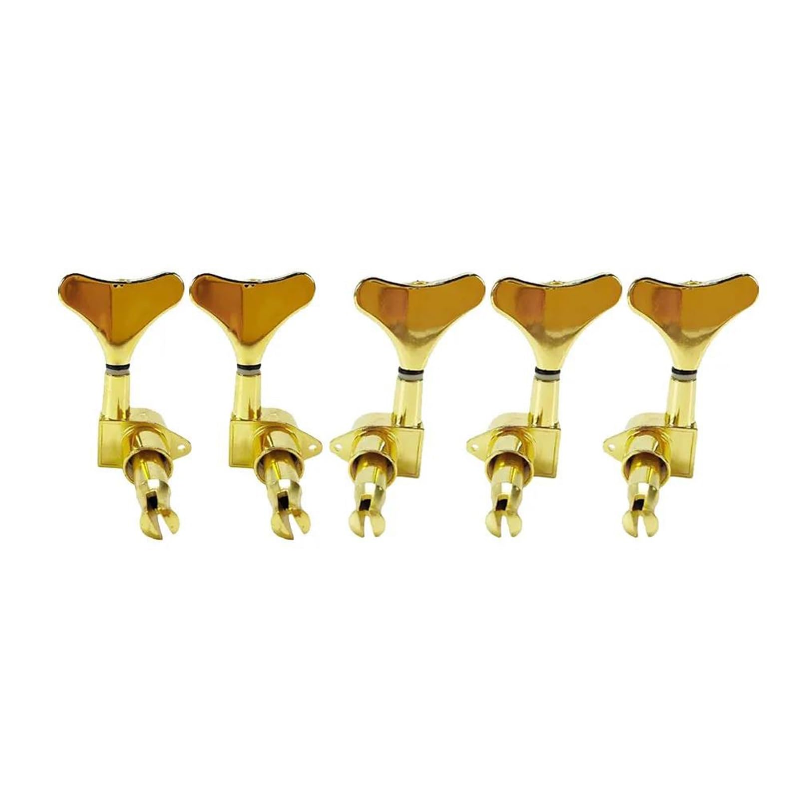 Afinadores 3R2L Para Bajos Eléctricos Diseño De Cola Pez Completamente Cerrado Clavijas Guitarra(Gold)