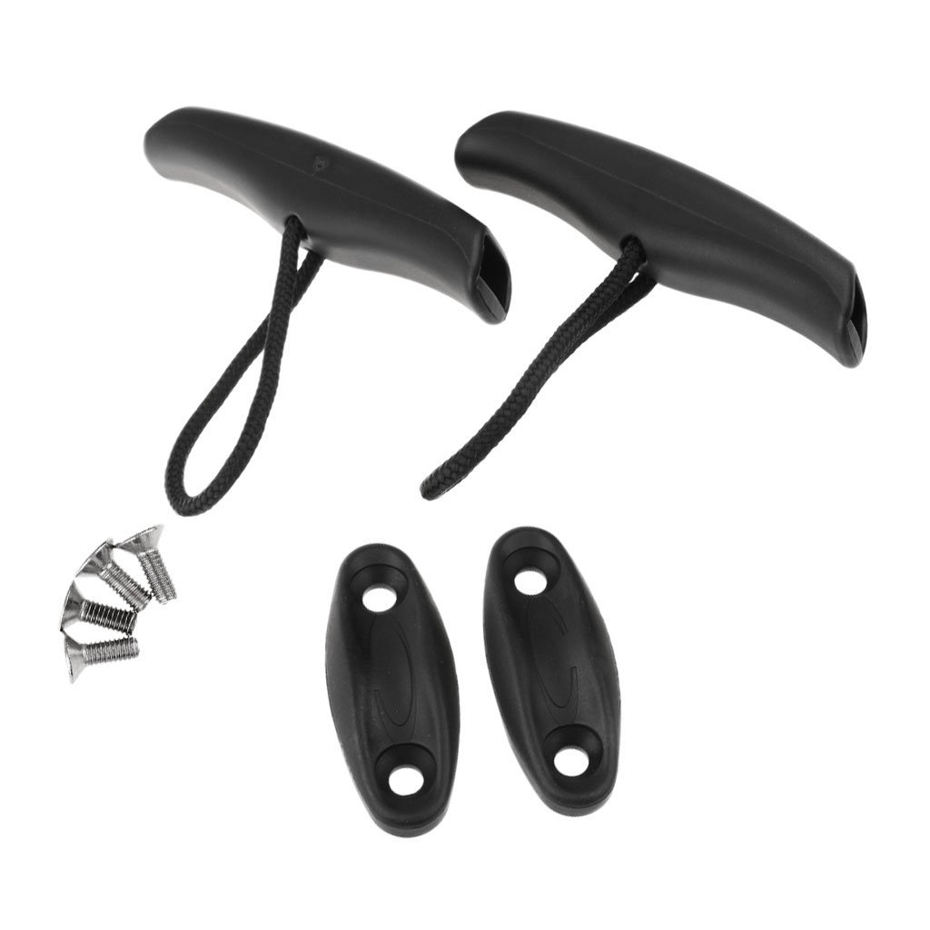 Tenlacum Pack of 2 Canoe Kayak Toggle Handle Replacement with Cord Rope Kayak Carry Boat Accessories Kit
