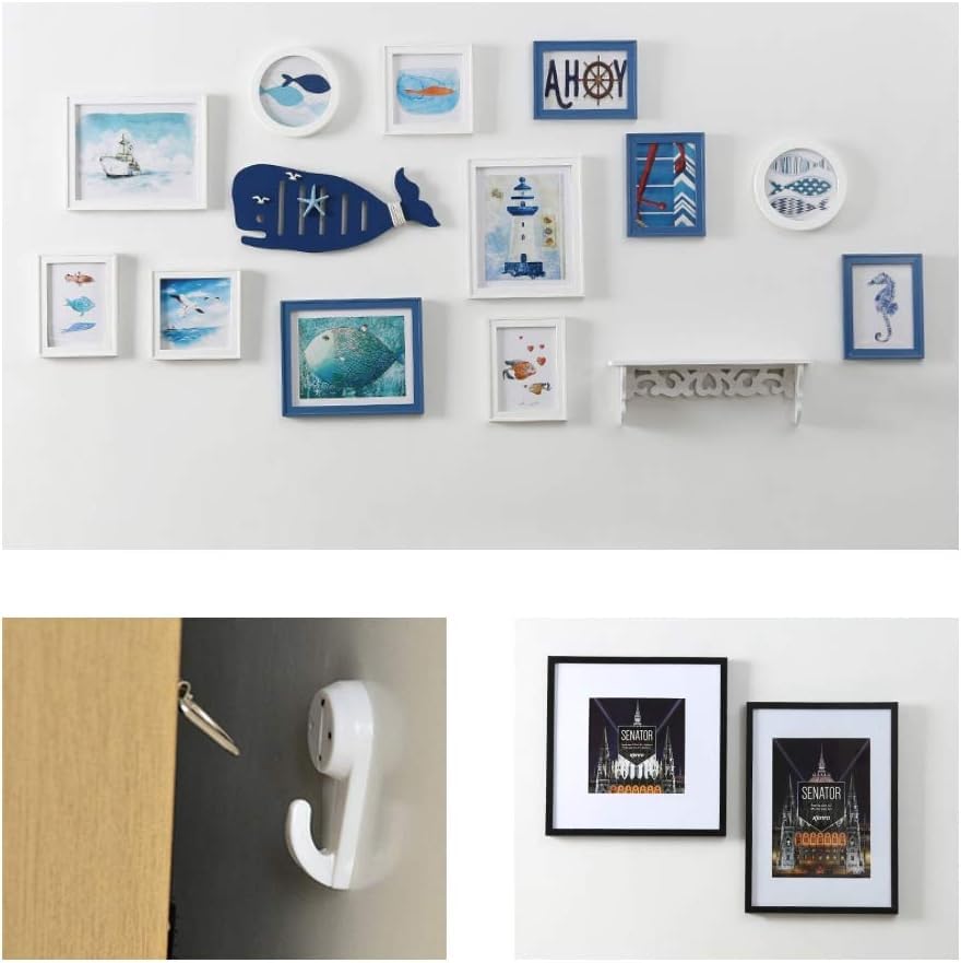 Image of Invisible Wall Hooks with Nail Screws, No Trace Hanging Solution, 42 Pieces