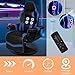 IBXFO Massage Gaming Chair for Adults, Heavy Duty Reclining Office Chair with Footrest, Adjustable Backrest and Cup Holder, Black Blue