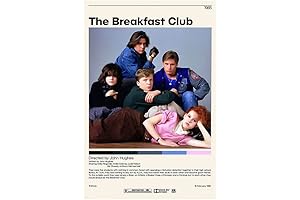 Iconic The Breakfast Club Movie Poster Wall Art for Home Decor