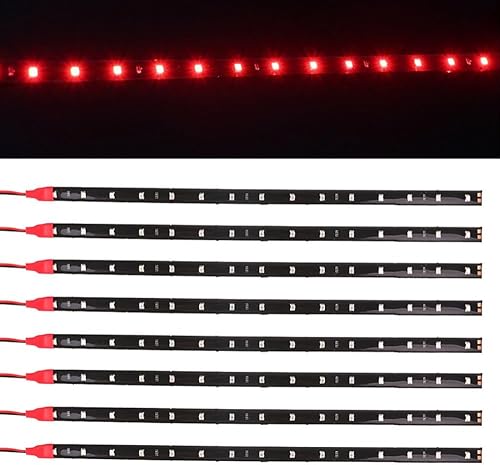 Yolu Tira de luz LED súper brillante de 11.8 in 15SMD flexible e impermeable para decoración interior y exterior de automóvil, luz DRL para correr,