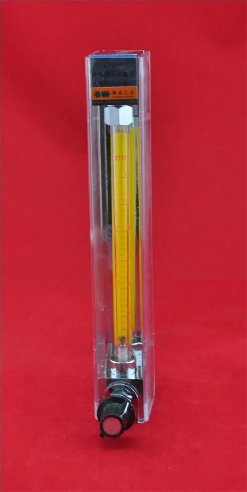 LZB -4, medidor de caudal rotámetro de vidrio con válvula de control for líquido y gas.(25-250 LPH for gas)