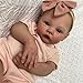Anano Reborn Baby Dolls Silicone Full Body-19 in Realistic Baby Doll Girl, Full Silicone Babys Doll Newborn Girl, Real Life Babys Reborn Dolls, Lifelike Babies with Accessories