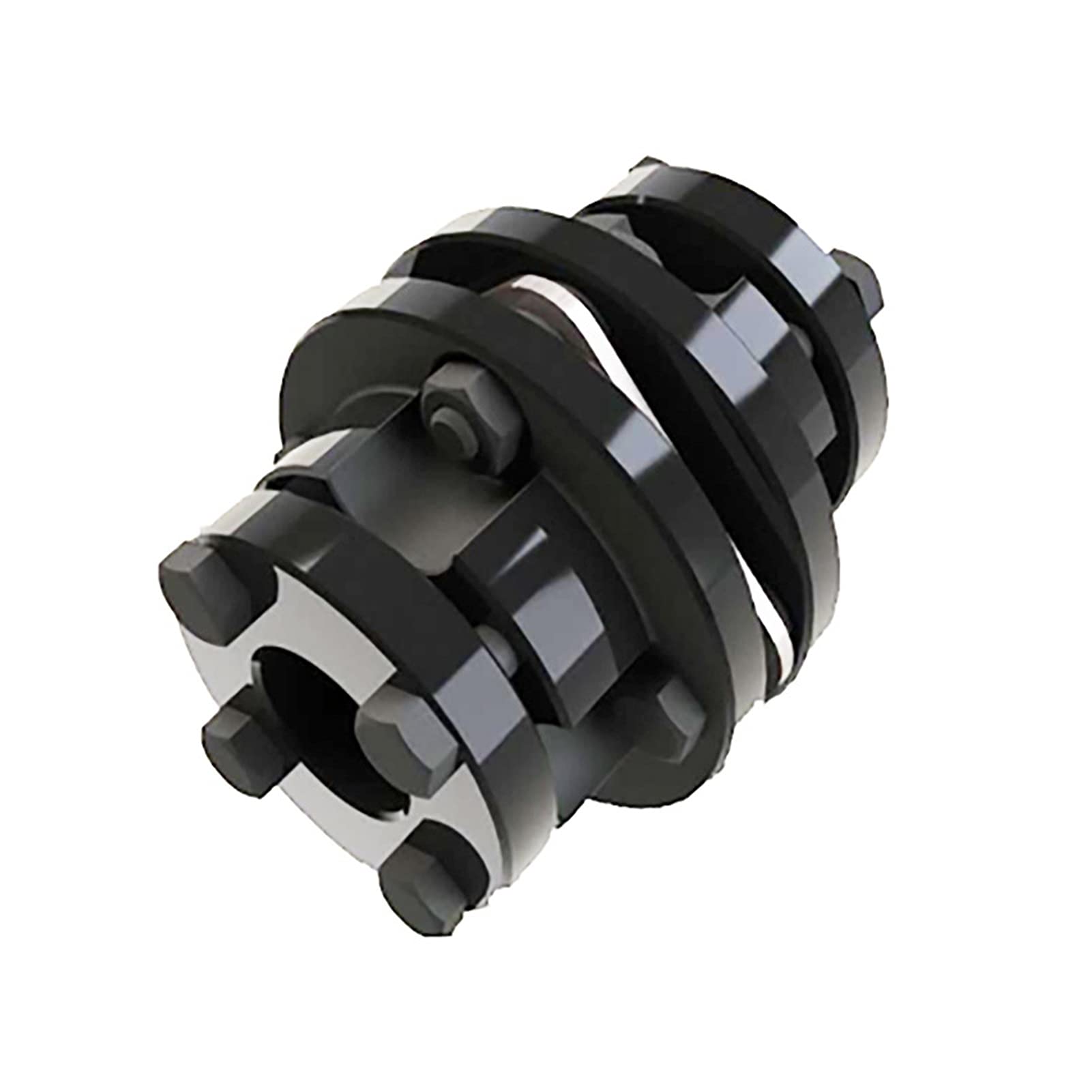 WAAZVXS Coupler Diaphragm Coupling Single Double Diaphragm Couplings Expansion Sleeve Rigid Flange Shaft Coupler (Inner Diameter : DJM1)