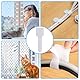 IKOPFLN 50 Stück Outdoor Adhesive Hooks, Klebehaken Außen für Katzennetz Balkon, Fixierung für Balkonnetz für Katzen Ohne Bohren, Katzenschutznetz, 28 * 90mm