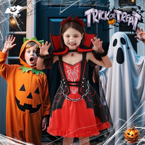 Disfraz de Vampira para Niñas Talla Large 10-12 años miniatura 6