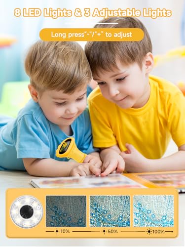Image of Acoath Microscope for Kids, 1000X Handheld Digital Miniscope with 2.0 inch Screen, Portable Pocket Microscope Education Toys Birthday Gifts for Age 3 4 5 6 7 8 9 10 Girls Boys