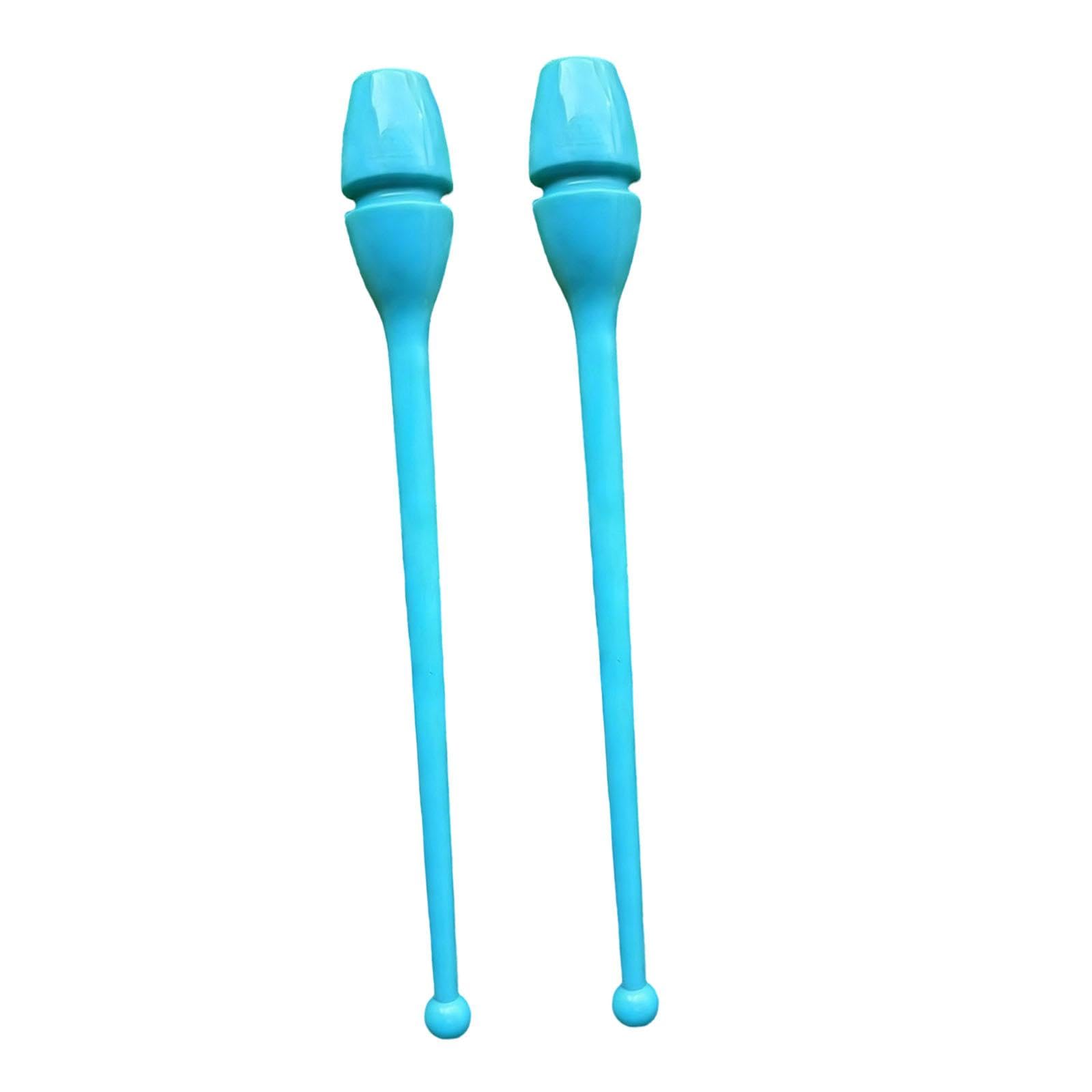 2X Rhytmic Gymnastics Clubs Portable Dance Props for Stage Dance Performance Blue-image-14