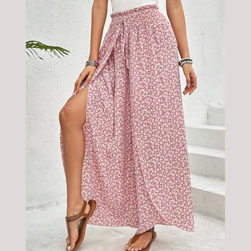 Pantalon large anti-chaleur fluide et léger pour vacances d'été