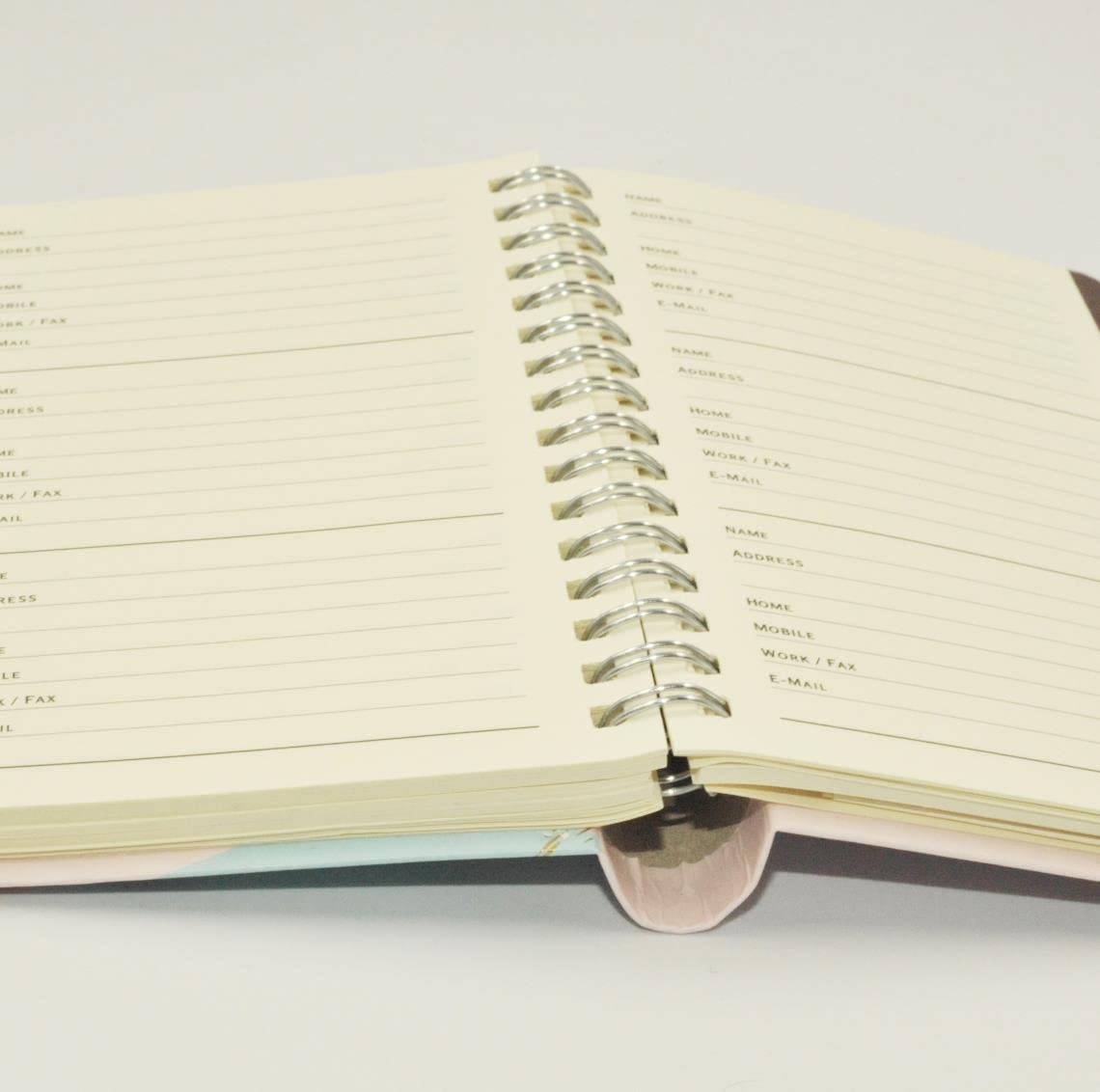 Sixstore A6 Address Book Wiro Bound A-Z Tabbed & Telephone Number, Address Book with Tabs, 15 x 11cm Address Book Hardcover - Image 3
