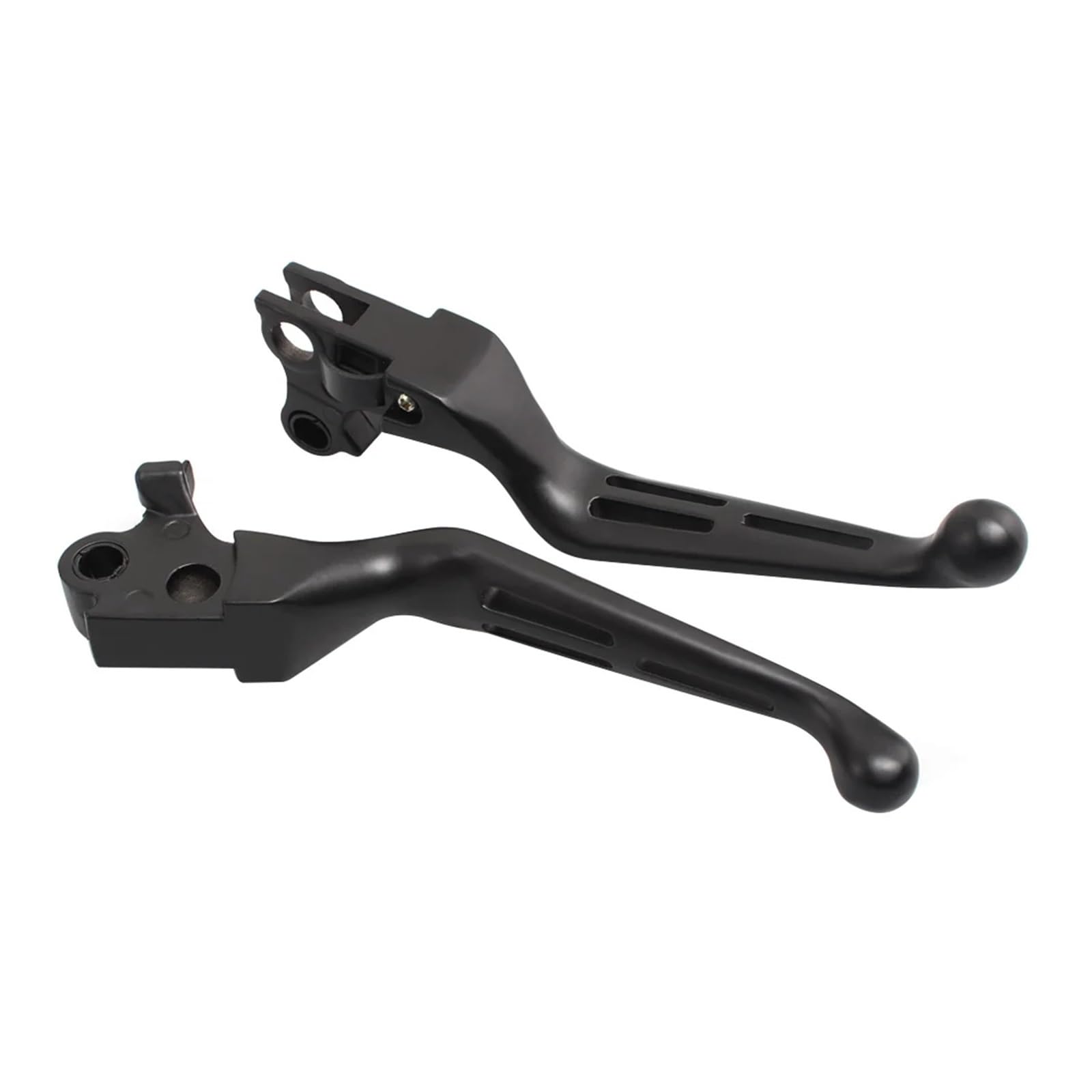 Wkdyriwo Black Motorcycle Aluminum Brake Lever Set Slotted Clutch Accessories For Har&Ley Sportster Dyna Street Touring Road Glide Softail Motorcycle Brake Clutch Levers