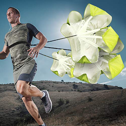 Running Speed Training, 56 Inch Speed Chute With Carry Bag, Resistance Running Parachute For Football Soccer Training Kids Youth And Adults (Light Green) #TOP6