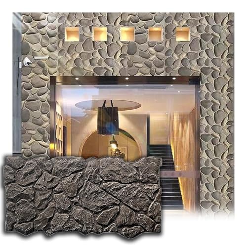 HJLKDYM Paneles Pared Imitación Piedra 3D con Diseño...