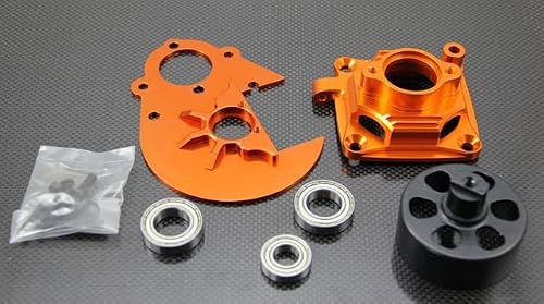 HD Super Duty Clutch System w 17T Orange (17mm housing & 30mm Bearing) for HPI Baja 5B, KM,Rofun Buggy & Trucks rc car Parts - (Color: Orang)