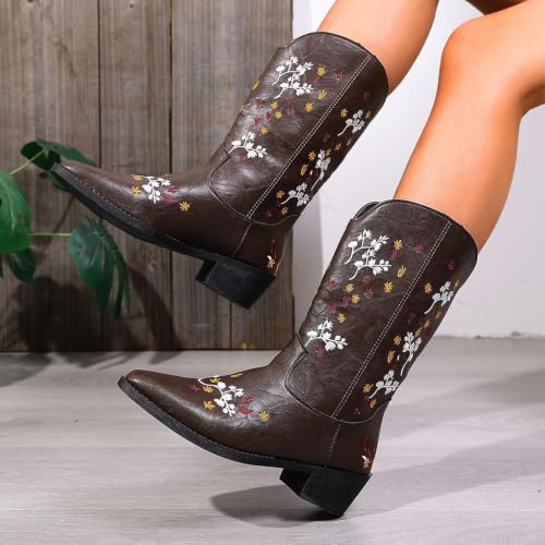 Botas Cowboy Mujer camperas estilo botas de motociclista altas y cómodas 3