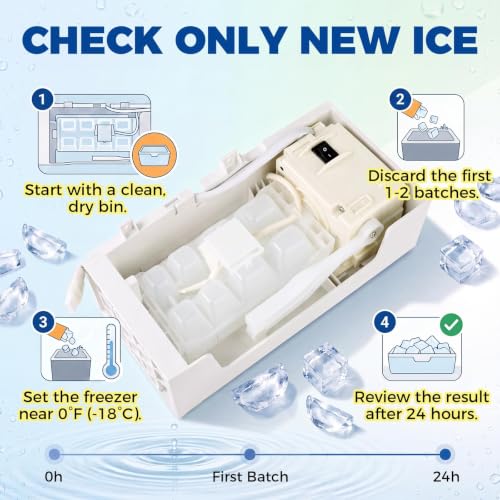 Refrigerator Ice Maker Replacement for W11546935 W11359448 W11700250 W11633658 by TQMLLCO - Used condition - Image 6