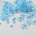 Produktbild HNLHAKER 3D Schneeflocke, Glitter Schneeflocken Tabelle Konfetti Plastik Shimmer Schneeflocken Verzierungen für Geburtstags-Party-Dekor,S,1.5CM 300 Tablets