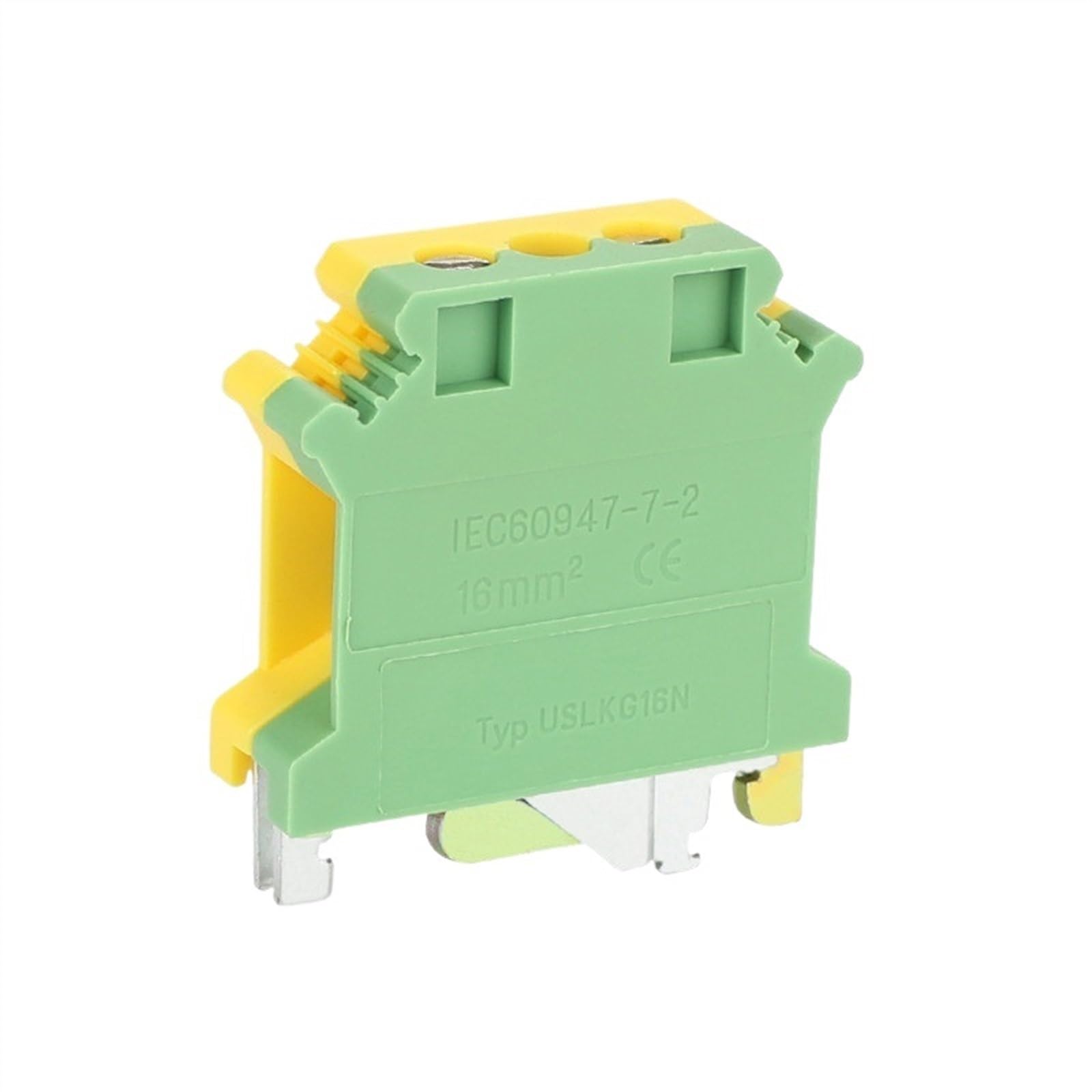 5 pièces UISLKG16 Installation de vis universelle protection de terre fil de terre connecteur électrique bornier Rail DIN UISLKG 16