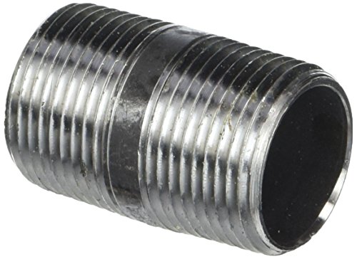 LDR Industries 300 1X2 Pipe Nipple, 1-Inch X 2-Inch, Black, 5 Count