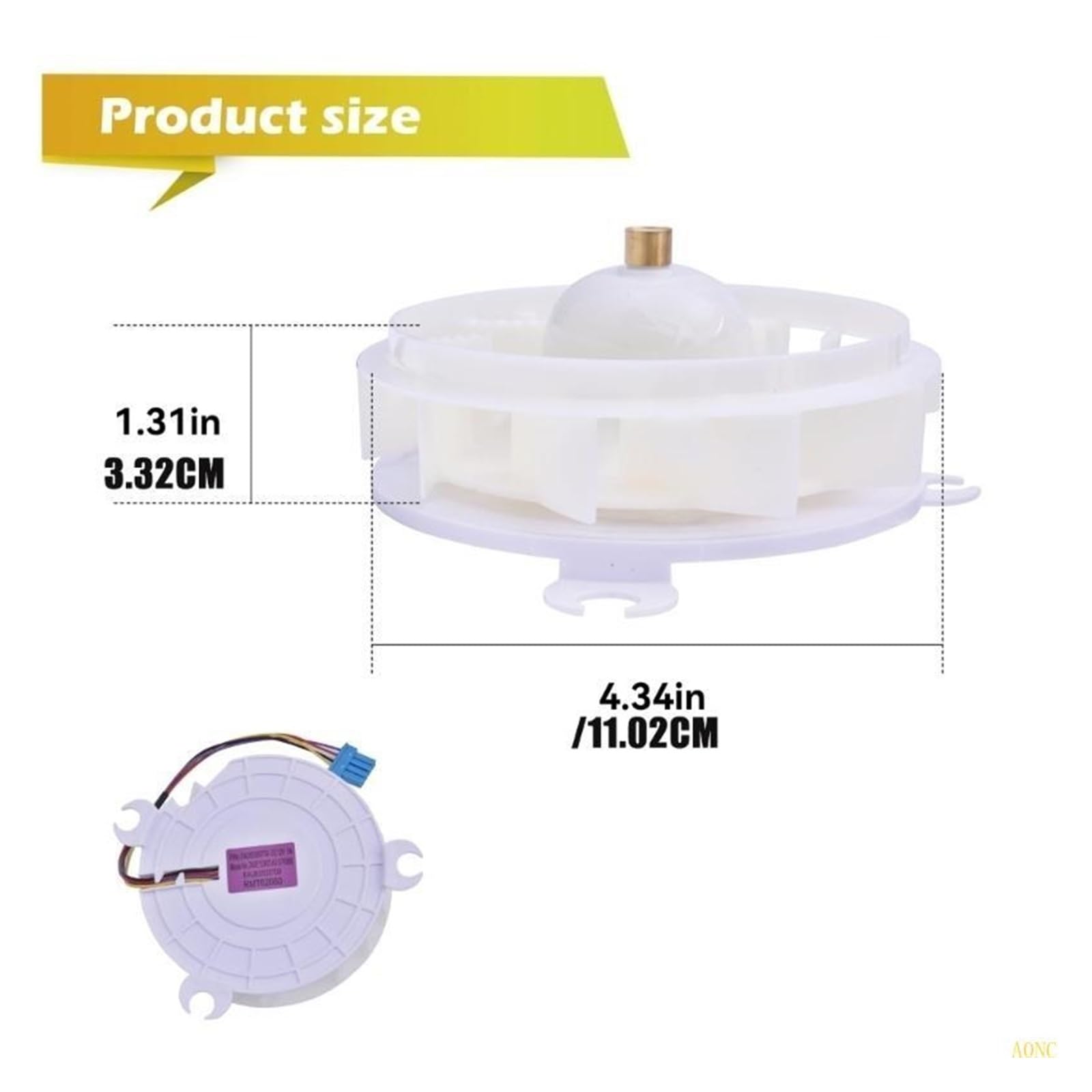 Conjunto De Motor De Ventilador De Refrigerador EAU63503709 EAU62863005 EAU65089706, Carcasa De Repuesto De Refrigeración De 12V Y 4 Pines