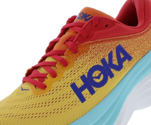 HOKA ONE ONE Bondi 8 Mens Shoes Size 11, Color: Cerise/Cloudless