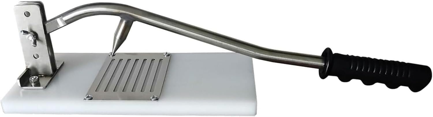 Oyster shelling machine, 3-level height adjustment, 500-800 oysters per hour, long curved handle