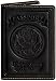 Villini 100% Leather US Passport Holder Cover Case For Men Women In 9 Colors (Black Vintage)