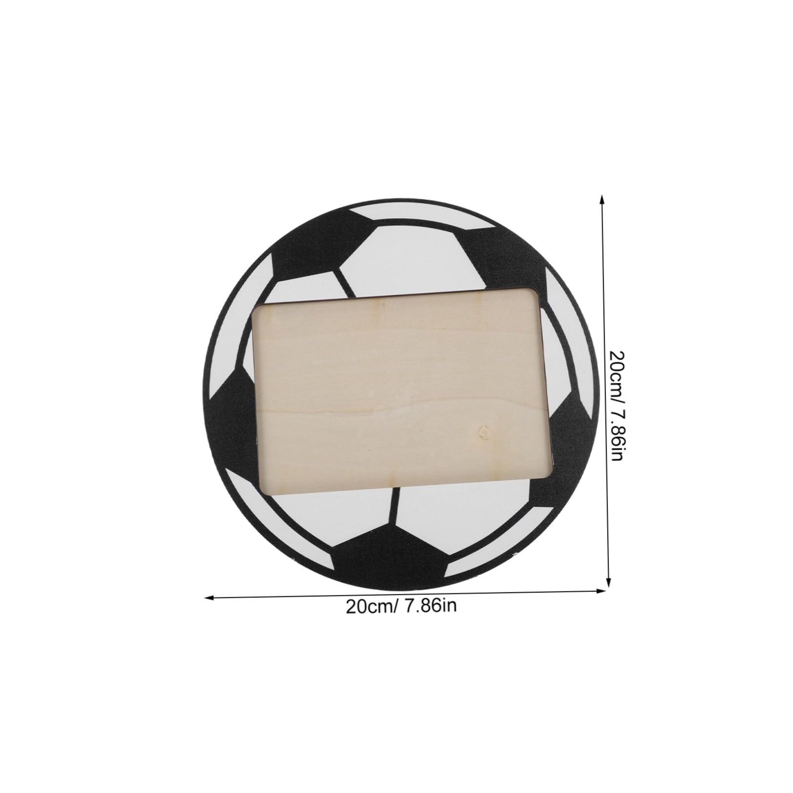 Zerodeko 6 Pezzi Cornice per Foto da Tavolo in Legno Nero con Design Sportivo Unico, Decorazione Versatile la Casa e Ricordo Duraturo di Eventi Calcistici