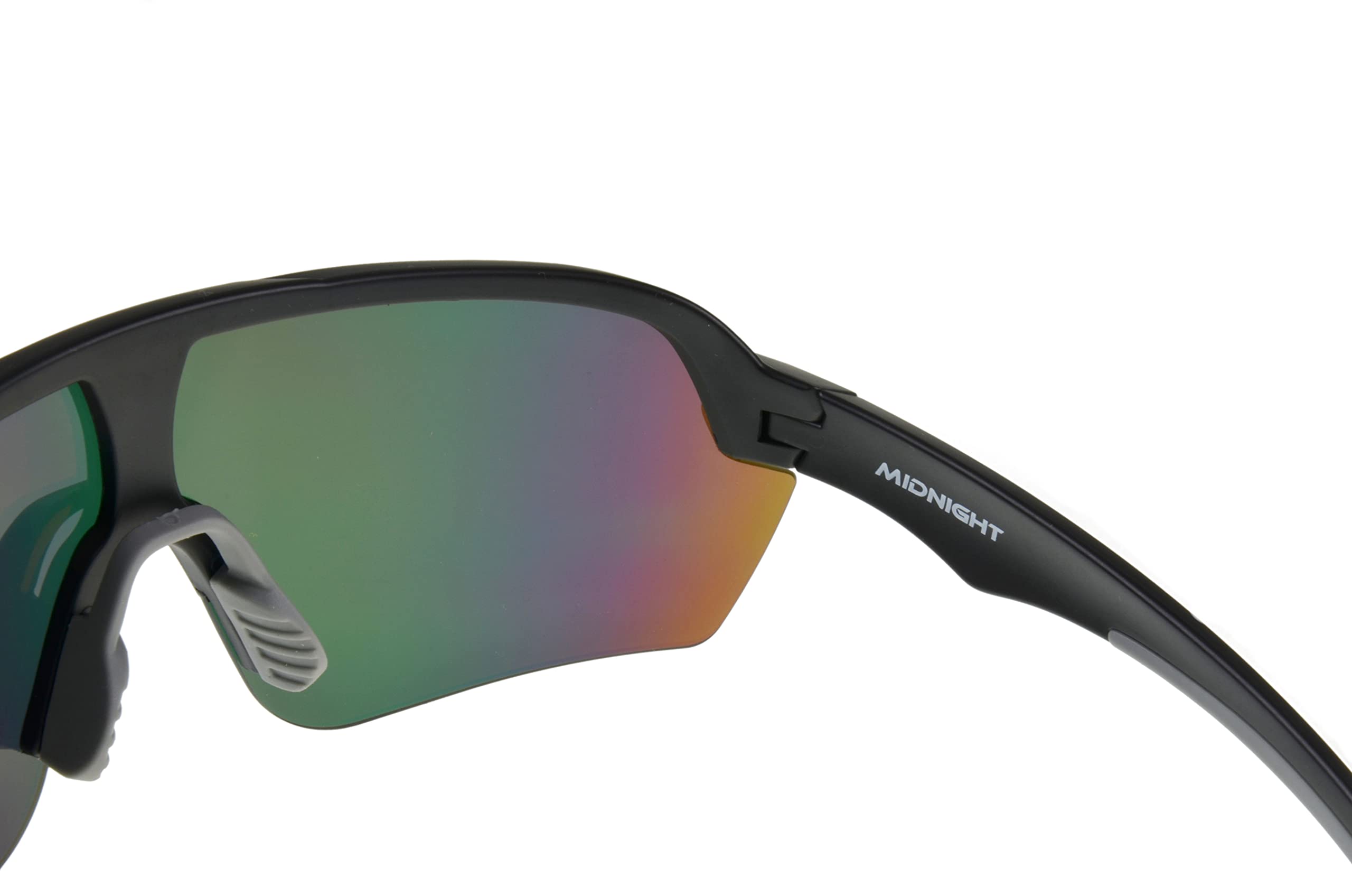 Gamswild WS7138 Occhiali da Sole Sportivi specchiata Unisex UV400 TR90 – Lente Monoblocco Antivento per Ciclismo, MTB, Running e Outdoor Uomo Donna – nero