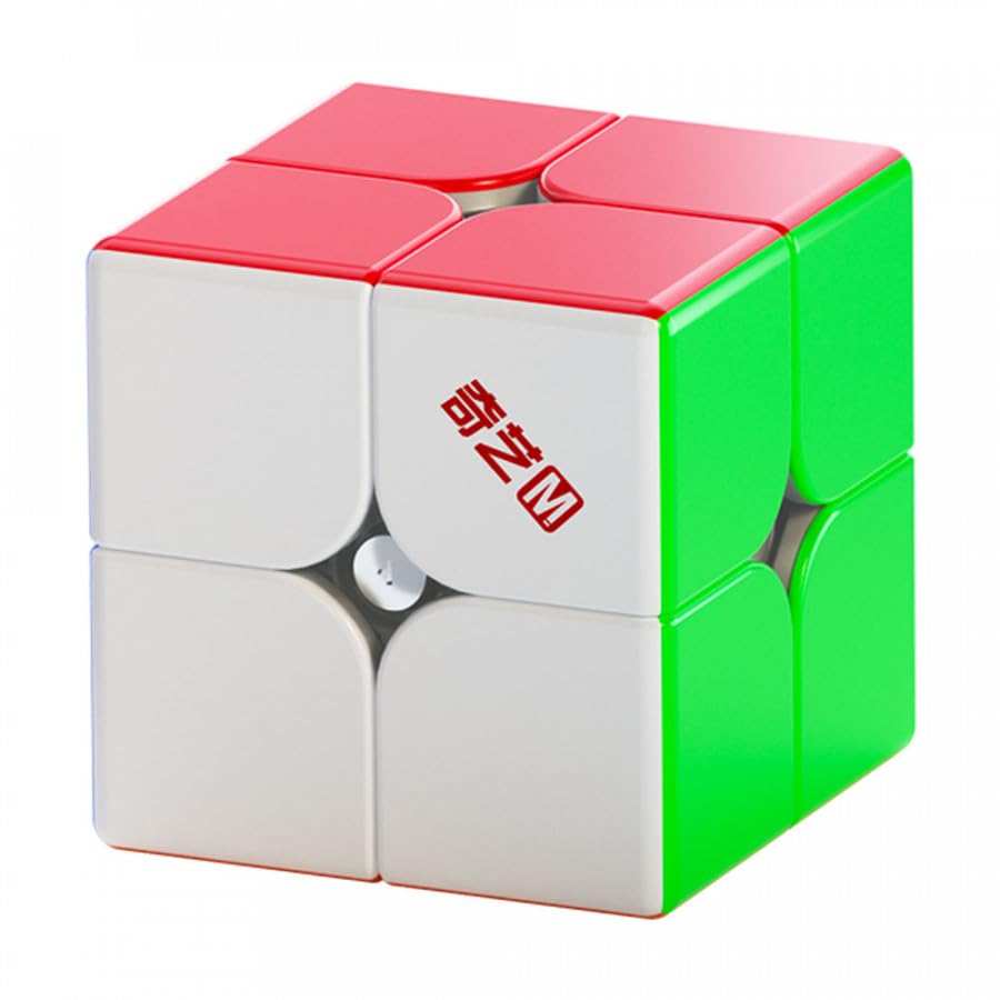 Image of QiYi M Pro 2x2 (Core Magnetic) Speed Cube - Stickerless Ball-Core Magnetic 2x2 Puzzle with Dual Adjustment System, Smooth & Stable Turning for Speedcubers & Beginners