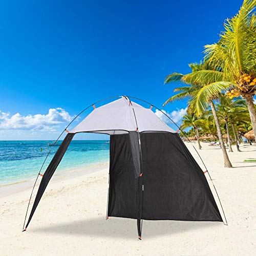 campaña playa automática para exteriores, toldo para playa, portátil, color negro