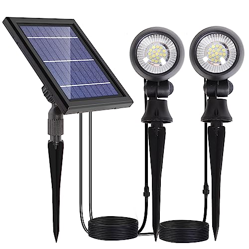 SUNLONG Solar Outdoor Lights,Solar Spot Lights Outdoor Waterproof Solar Spotlight Landscaping for Yard Garden Flag Pathway Trees(Natural White) SUNLONG Solar Outdoor Lights,Solar Spot Lights Outdoor Waterproof Solar Spotlight Landscaping for Yard Garden Flag Pathway Trees(Natural White)