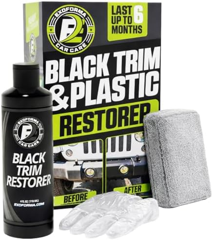 ExoForma Black Trim Restorer - Lasts 6+ Months, Dye Infused Water...