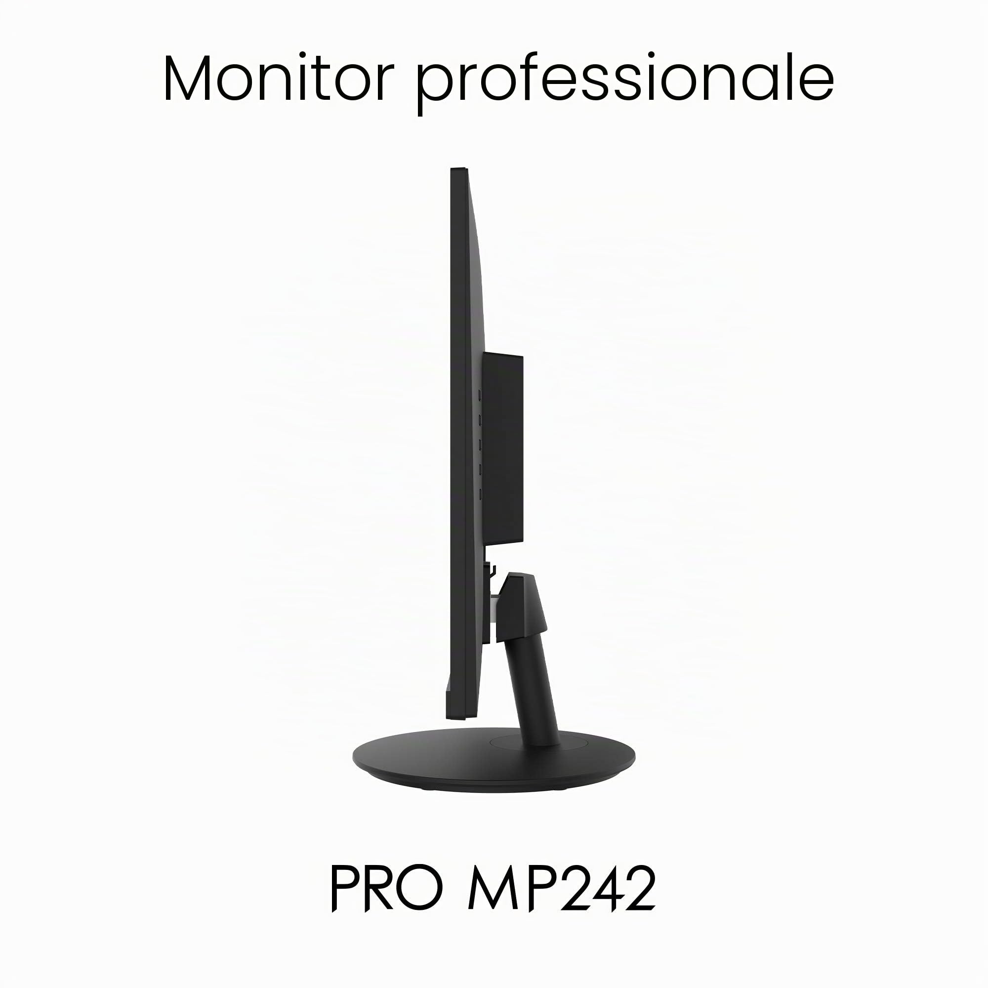MSI PRO MP242 Monitor Professionale Flat 24", Display 16:9 Full HD (1920x1080), Frequenza 60Hz, Tempo di risposta 5ms, Pannello IPS antiriflesso, collegamenti 1x HDMI e 1x VGA, VESA 100x100mm standard