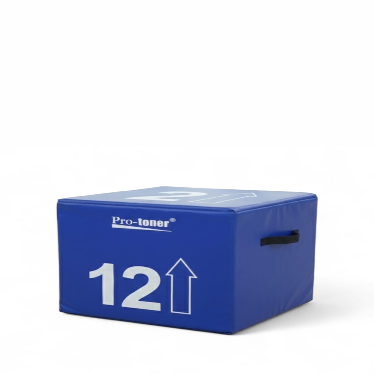protoner foam plyo box set, 4 sizes, high density exercise jump boxes for home and club training, black/blue/red/green (12 inches)