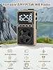 Bluetooth AM FM Shortwave Radio with NOAA Weather Alert,1250mAh Rechargeable Portable Pocket Radio with Best Reception,5W Big Speaker, Digital Tuner and Earphone,Support SD Card and USB Player（Brown）