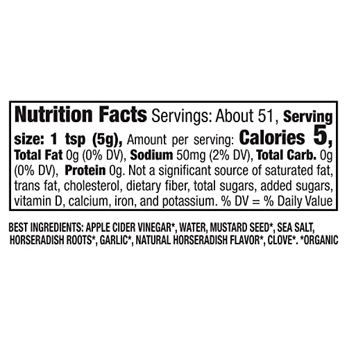 Annie's Organic Horseradish Mustard, Gluten Free, 9 Oz. #TOP6