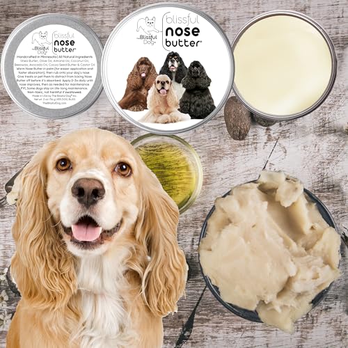 Image of The Blissful Dog Cocker Spaniel Nose Butter, Versatile Dog Nose Balm for Dry Nose, Handcrafted Nose Moisturizer, Easy-to-Apply Dog Essentials, Unscented, 4 oz.