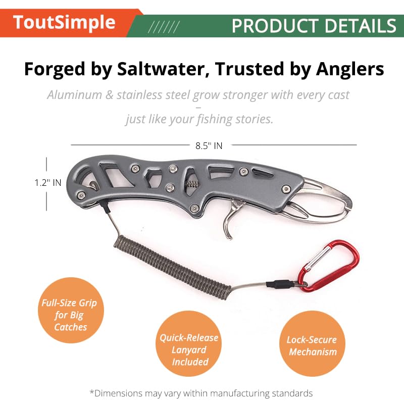 Alicates de pesca de aluminio con cortador de línea resistente y grip 7